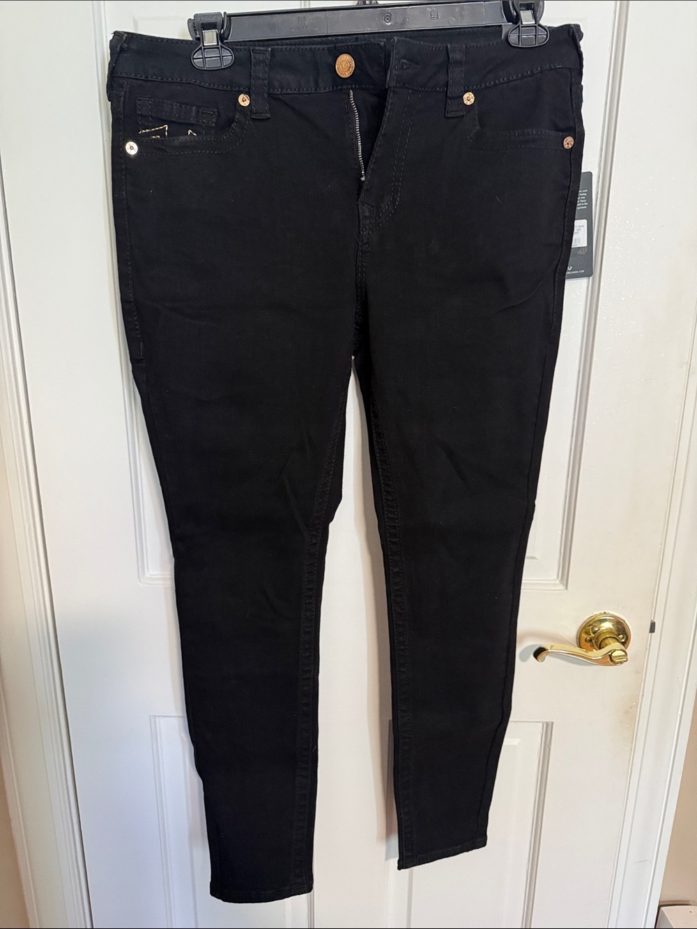 Women's Skinny Jeans - True Religion Jennie Cut in Black